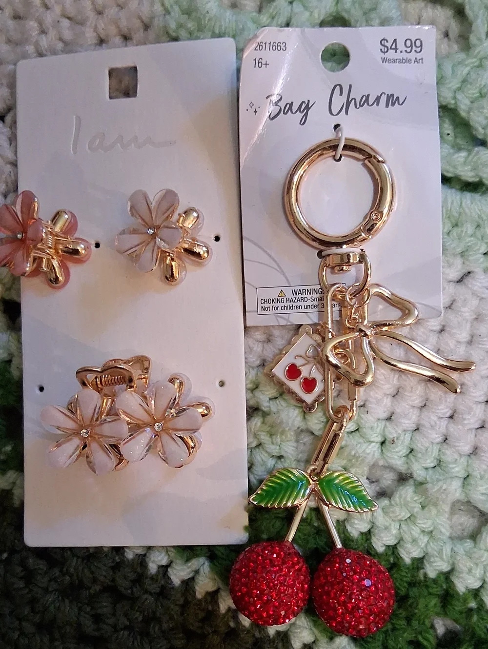 Hair Clips & Keychain
